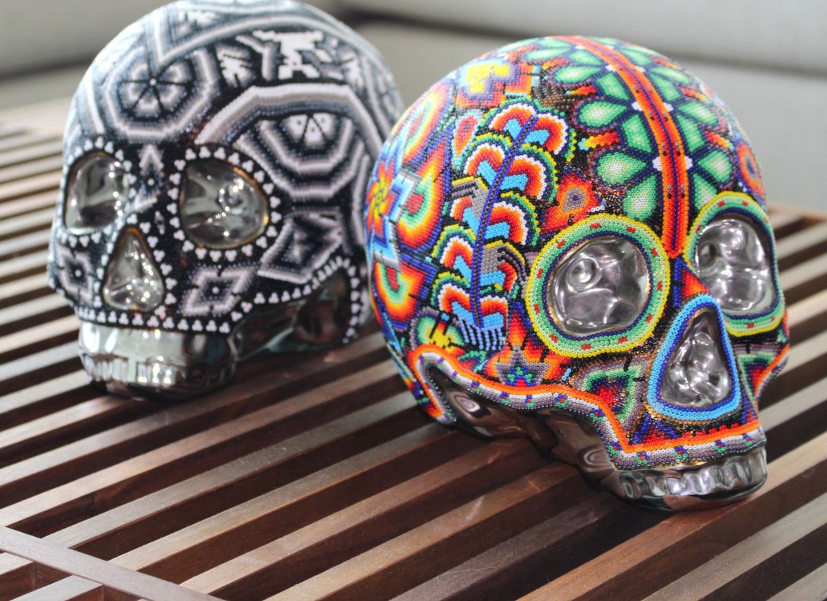 MBconceptstore's tweet photo. Colorful skulls carefully hand decorated with crystal beads by #Huichol artists. Perfect to add color to the upcoming 2018! https://t.co/vHlUcFenXs