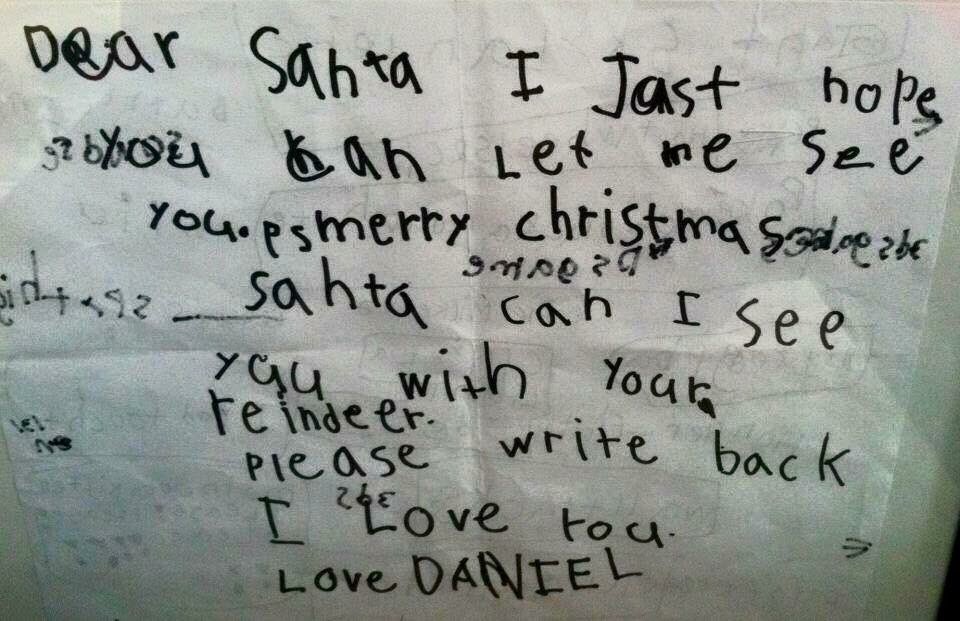 Daniel wrote this letter to #Santa just days before he was killed. Please take a moment every day to hug your child & tell them you love them. You never know if that chance will be taken from you.
❤️💚 

#Sandyhookpromise
#SHP
#Newtown
#SandyHook 
#SandyHook5yrs 
#Newtownct