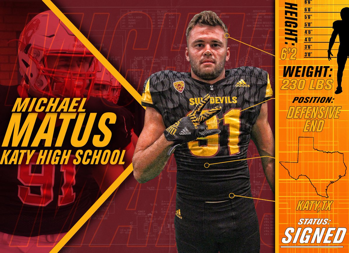 ASU_BGraham's tweet photo. @MichaelMatus91 Is OFFICIAL!
🖊📃

#18ALLIN
#LonestarConnect
#ForksUp https://t.co/xg4j81lbqF