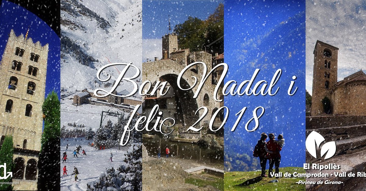 elripolles's tweet photo. TURISME @elripolles @valldecamprodon @vallderibes Us desitja BON NADAL i FELIÇ 2018 @visitpirineus @catexperience @costabrava https://t.co/wAWASu9SgF