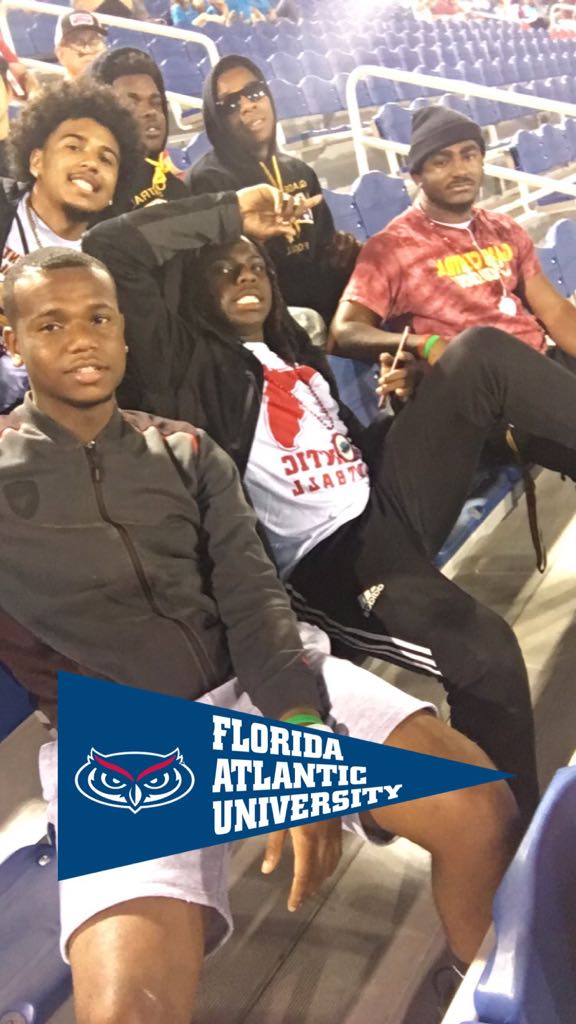 Couple of the fellas at the Boca Bowl last night. Great experience!