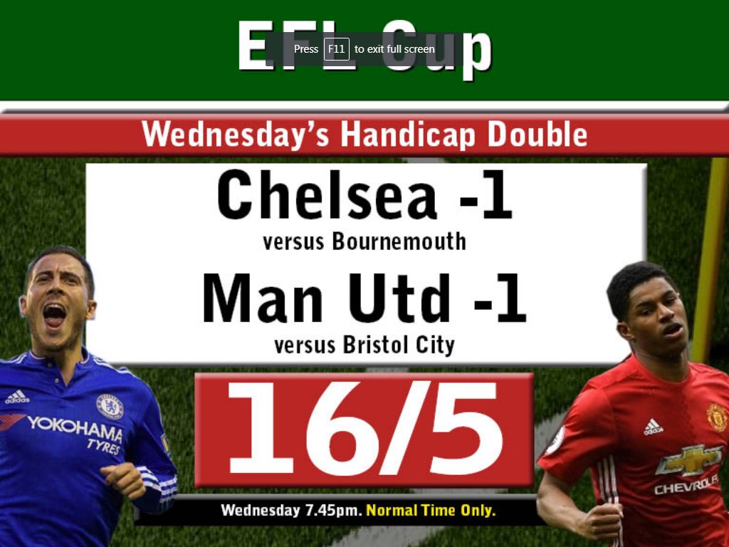 Wednesday's EFL Handicap Double #Kingbet