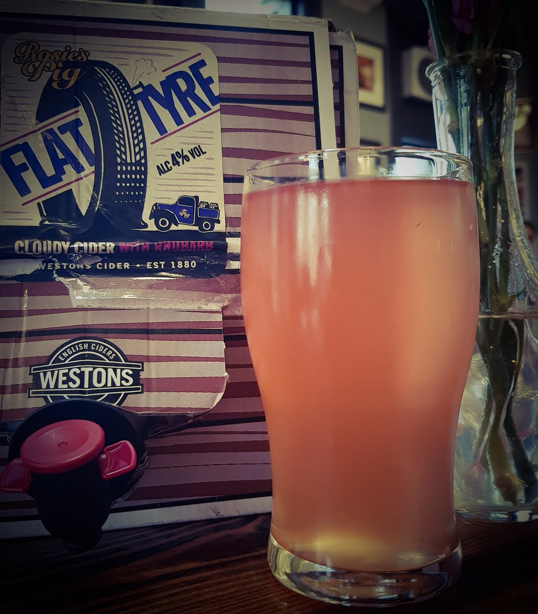 HopMerchant's tweet image. Who ever said cider is just for the summer obviously hasn't tried this bad boy #flattyre rhubarb by @WestonsCiderMil. This goes down well any time of year #propercider #flatcider #rhubarb