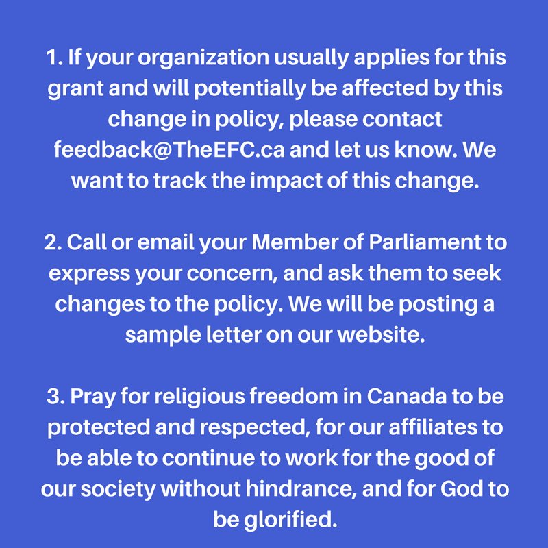 The EFC on Twitter "Canada Summer Jobs Grants Policy Change To be