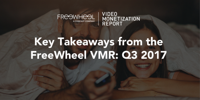 brchivers's tweet photo. In the #FreeWheelVMR: Q3 2017 (VMR), we explore the positive outlook for premium video publishers, as they aim to provide differentiated solutions and increasingly work together to rebuff the “pretenders to television’s video advertising crown.” https://t.co/HJBEo6L4Zf https://t.co/vTspZ6uw77