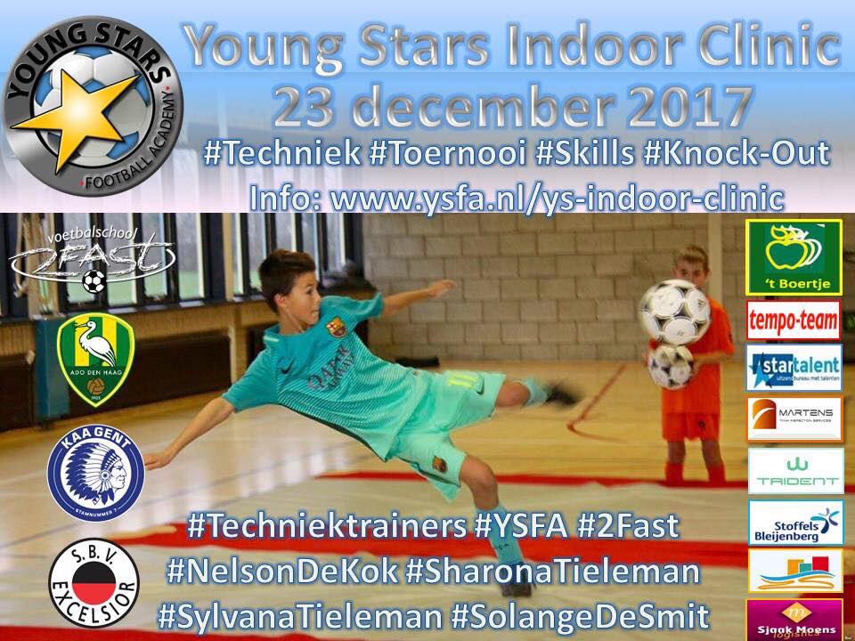 YoungStars_YSFA's tweet photo. Zaterdag onze 5e Indoor Clinic met 130 deelnemers #techniek #voetbal #toernooi #skills #panna #knockout #indoor #futsal #freestyle #terneuzen #ysfa #youngstarsfamily met @NelsondeKok @sylvanatieleman @SharonaTieleman @Sololangee12 https://t.co/Gaa9nnStcn