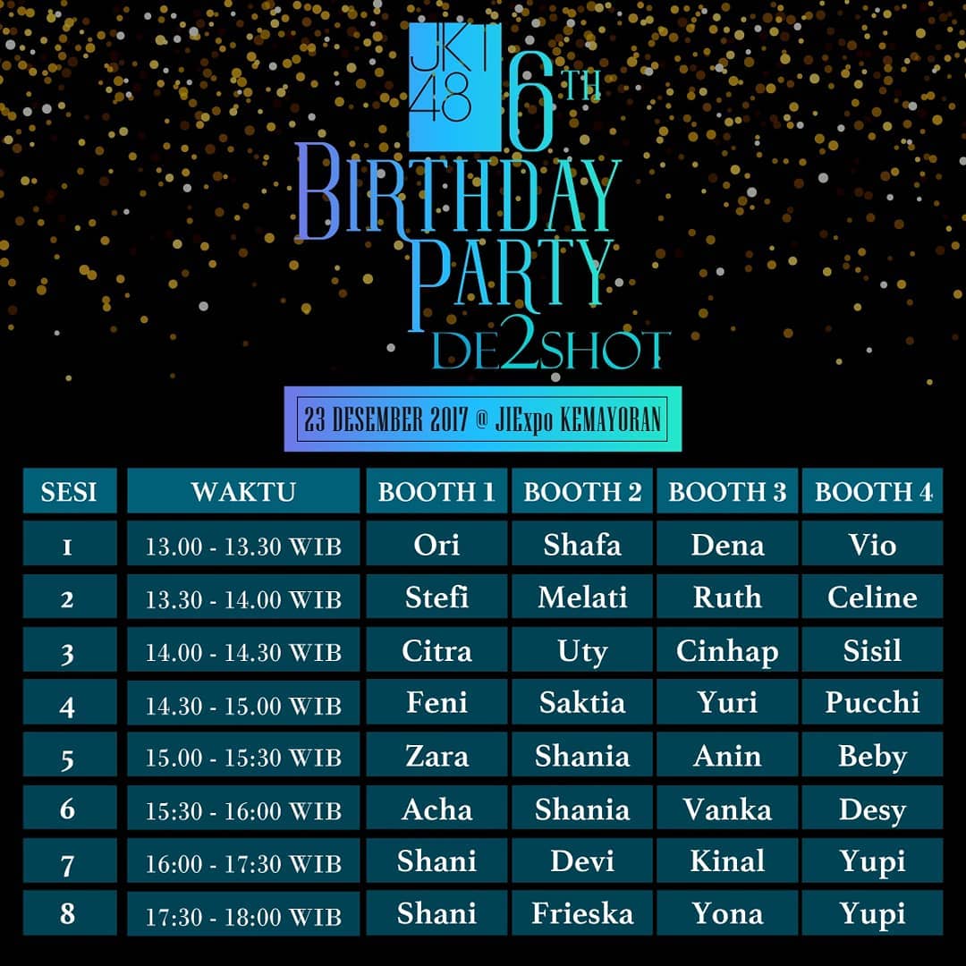 jeehanOfficial's tweet photo. Wiih ada @officialJKT48 2Shot kuy yang mau Foto Sama 3 Bidadari Cantik @shaniaJKT48 Booth 2, Sesi 5&amp;6, @N_ShaniJKT48  booth 1 sesi 7&amp;8  dan @S_GraciaJKT48 Sesi 6 booth 7 https://t.co/prbTjeGrMO