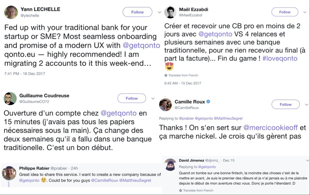 getqonto's tweet photo. @Stuart_Delivery @bankin @PayFit @applydia @PayPalFrance @FerreroFR @PiRGNO @pierreboiza @flxlepoutr @firminzoc @alex_prot @joanlive Les retours de nos clients 😍 ! Proposer une expérience bancaire révolutionnaire donne faim à nos équipes ;) nous avons bien besoin de quelques chocolats pour rester au top 😁 #MuchLove https://t.co/d7H50vpQg7