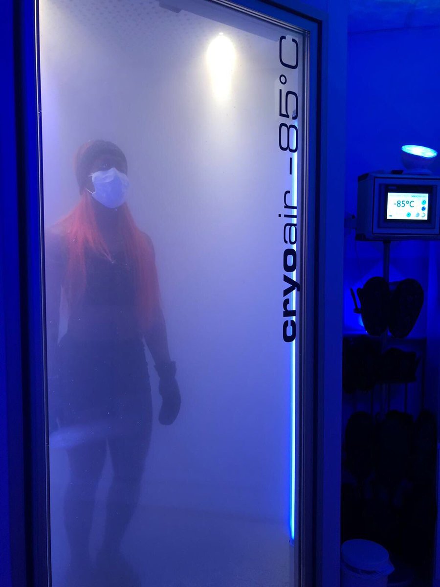 CryojuvenateUK's tweet photo. Welcome back Kristal, loving the new hair! Good to have you back in the Chamber ๐๐ฝ๐
#athleteslife #onlycoldair #3mins #coldisgood #realwholebodycryotherapy #wholebodycryotherapy #wbc #experiencethecold #coolisthenewhot #antiinflammatory #recovery #londoncryo #sevenoaks https://t.co/SYiDBUnCT5