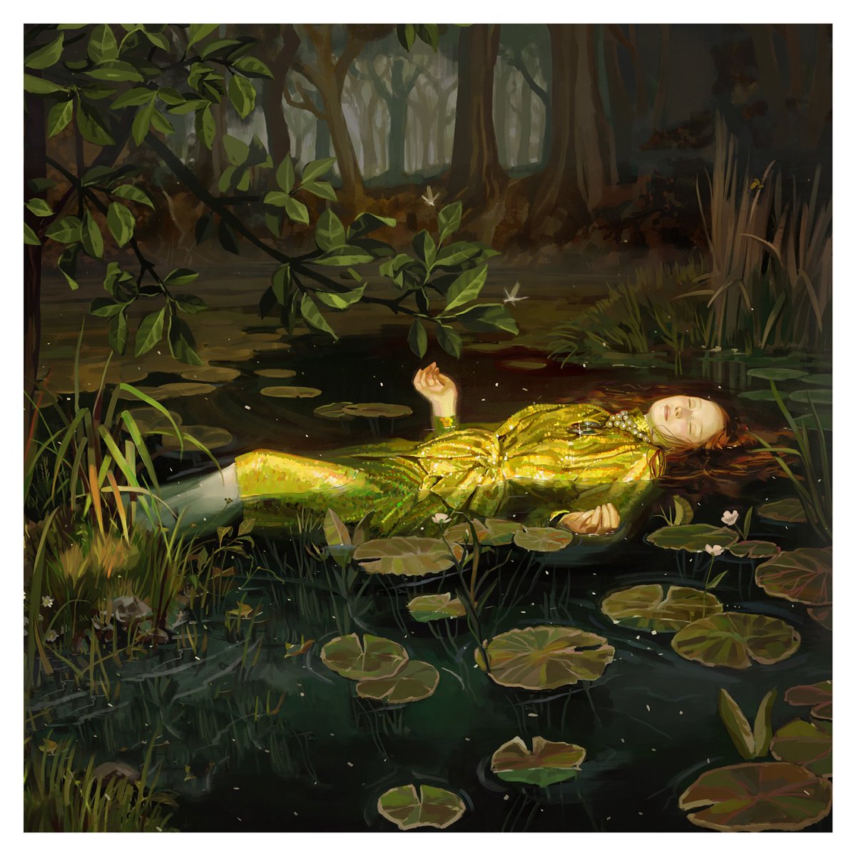 Inspired by the ethereal painting of Ophelia (1852) by John Everett ...