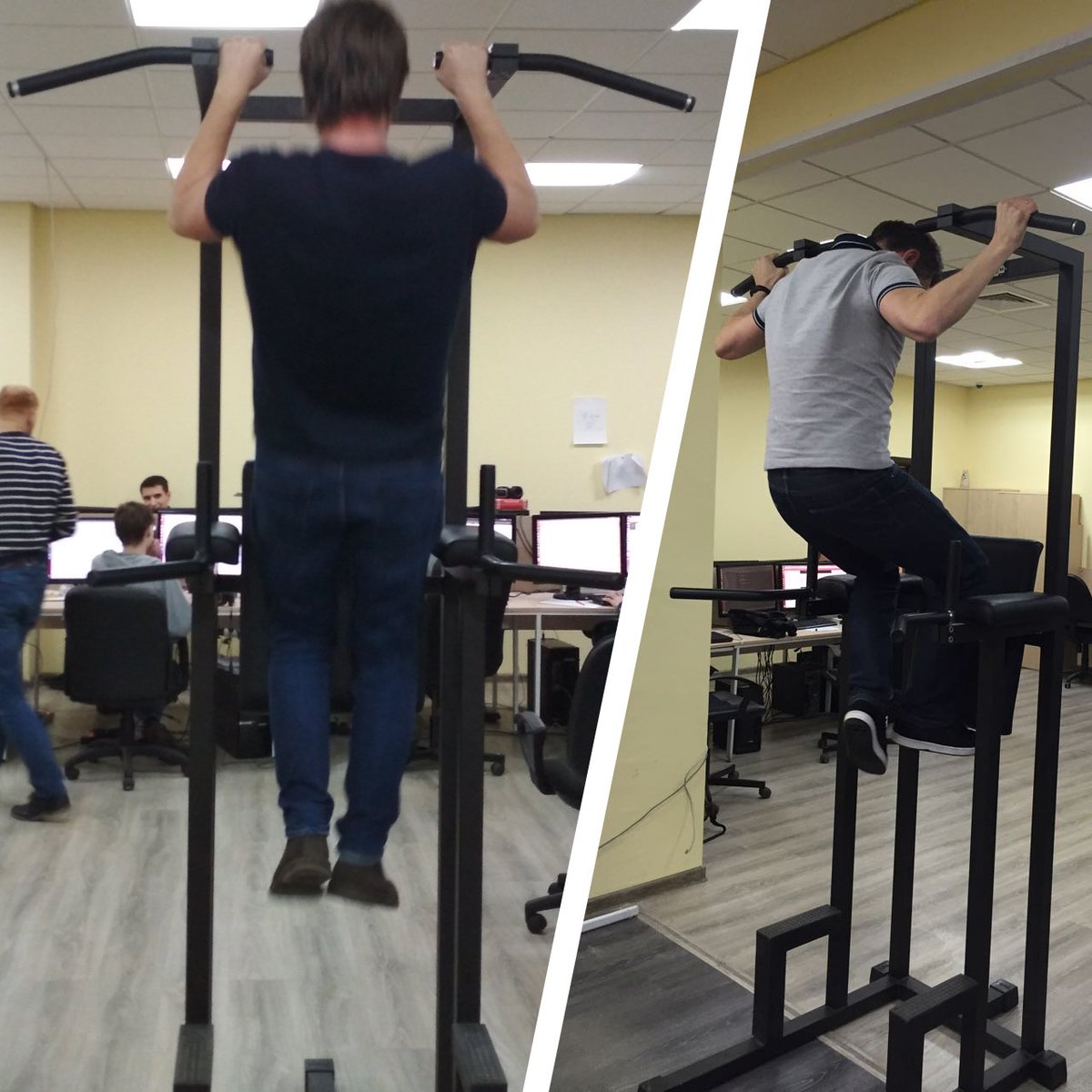 UserviceToken's tweet photo. Uservice is going strong! 
We got a new addition to keep our drive high and focus level strong, our new body building equipment for our amazing programmers. Sometimes it can get hectic with codes, so a bit of push to bring us back to self is always good. Code on, Uservice! #usrv https://t.co/AF8BYWIVaQ