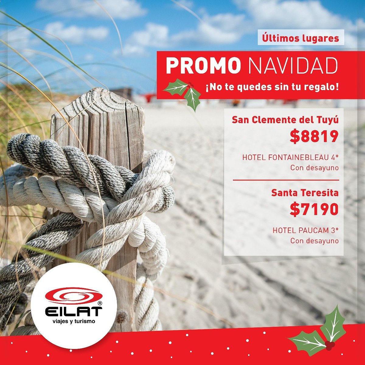 EilatViajes's tweet photo. ⚡ 18 CUOTAS SIN/ INTERES* 
Salidas desde Córdoba y Santa Fe con 🎁 REGALO incluído! (0351) 4114114 - 4112011 https://t.co/iX5WNUkrCD