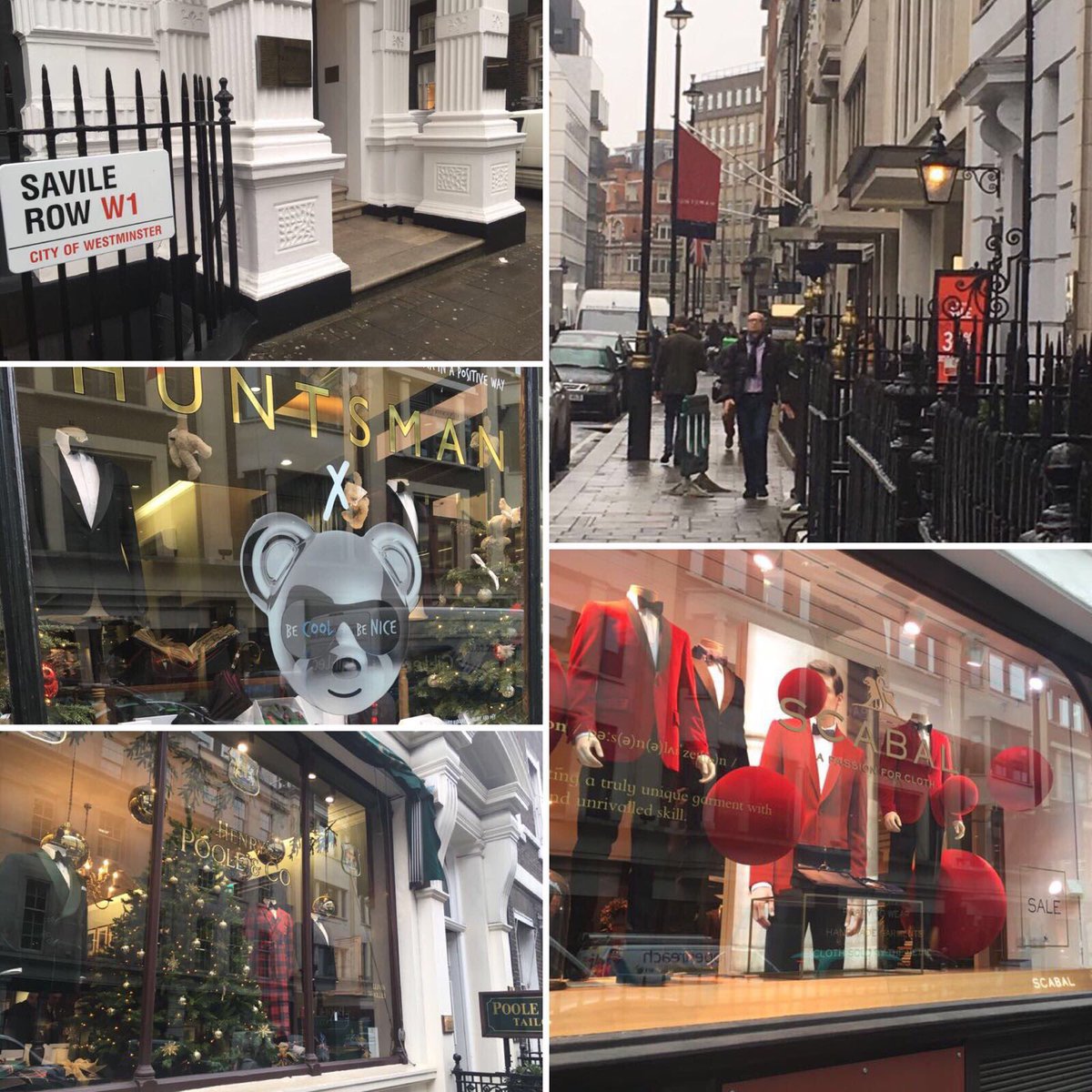 Even inspiratie op doen op Savile Row...