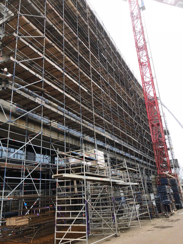 Prodrive Son, 6de verdieping van de nieuwbouw is gestort.