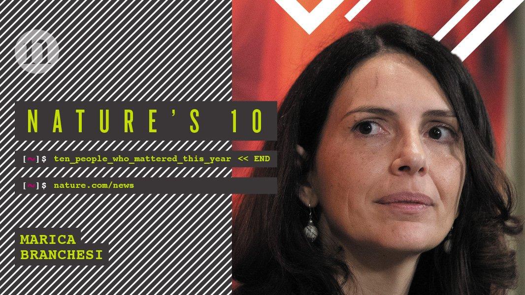 Nature's tweet photo. The Merger Maker: Marica Branchesi is an astronomer who helped scientists make the most of a historic gravitational-wave event. #Natures10 https://t.co/Xv37e44cZu https://t.co/iVAz5ccGSR