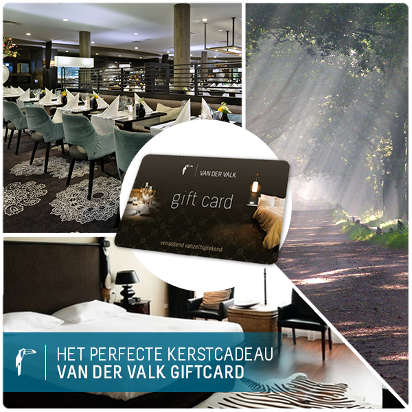 Ben je nog op zoek naar het perfecte kerstcadeau? 🎄 De giftcard van Van der Valk kun je gebruiken voor een heerlijk diner of een overnachting in ons hotel! 
Tip! Je kunt de giftcard het beste bij onze receptie afhalen, dan kun je hem direct bij ons laten opwaarderen.