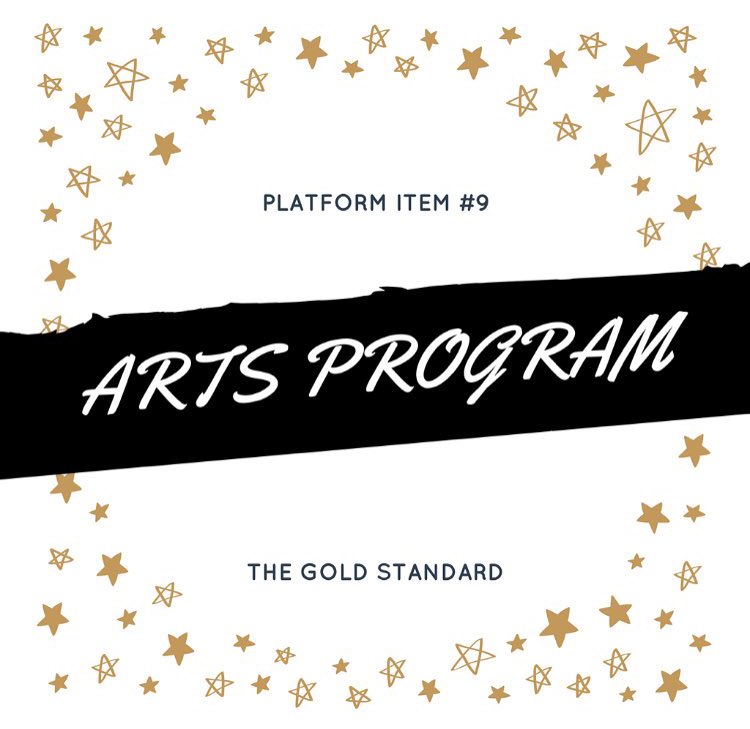 GoldParty2017's tweet photo. The Gold Party advocates for the music and arts programs as they are fundamental courses when it comes to skill development.  #OHareBencsko #TheGoldStandard https://t.co/ynYz3pLrD3