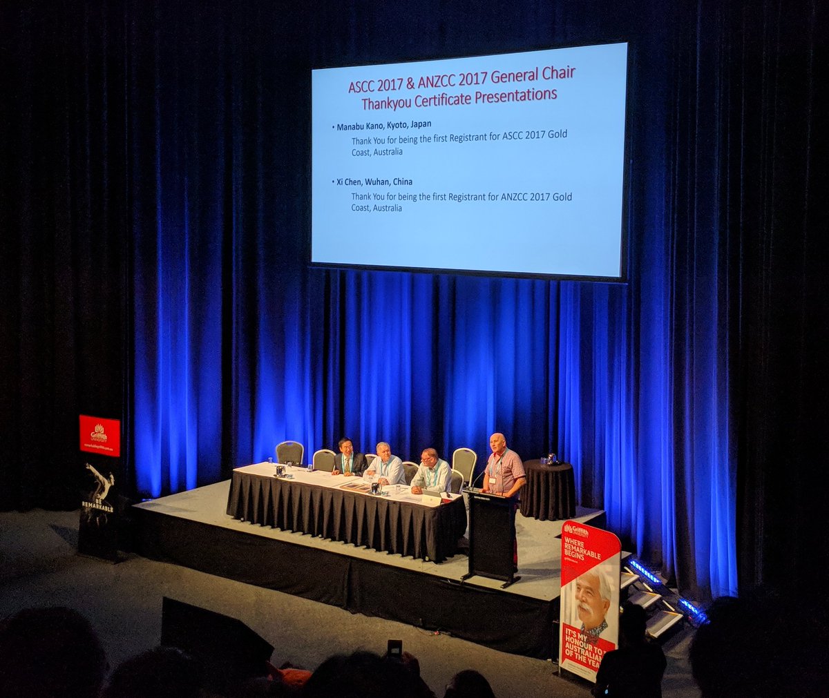 Awards ceremony for anzcc and ascc control conferences. Has been amazing three days of engineering!