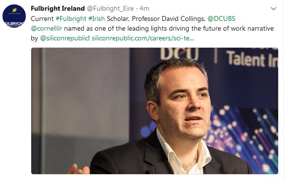 Fulbright_Eire's tweet image. This week&apos;s news highlights the fantastic &amp;amp; diverse work of #Fulbright Scholars from #Ireland / USA: David Collings @collingsdg a  #SciTech100 Gamechanger of 2018; @ruairimckiernan 1 of #Ireland&apos;s Top  10 #Changemakers; @MaureenFleming_ @BostonGlobe&apos;s Top 10 Dance Performances!