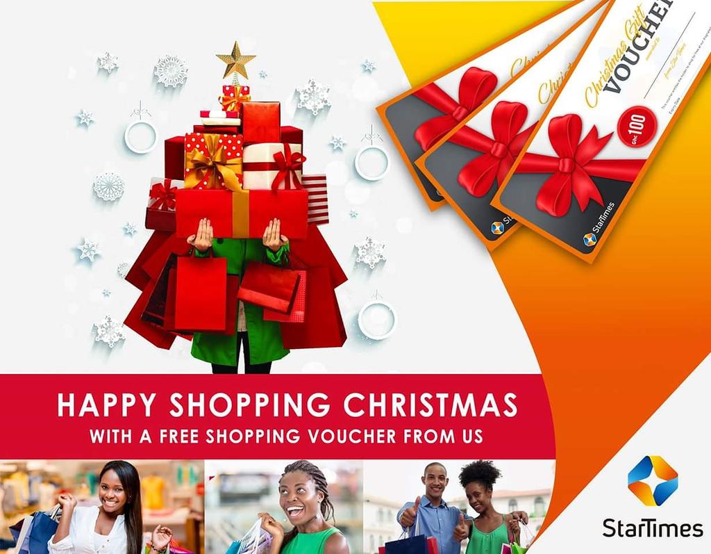 startimesghana's tweet photo. Ho ho hooh hoooo hoo
Win a GHC 100 shopping voucher this #HappyShoppingChristmas season.
Just retweet and share why you love your favorite programs/channels on #StarTimes.
NB: Active subscribers only!
#HappyShoppingChristmas
#DecemberIsLoaded
#ChristmasWithStarTimes https://t.co/VBVBU4uVlf