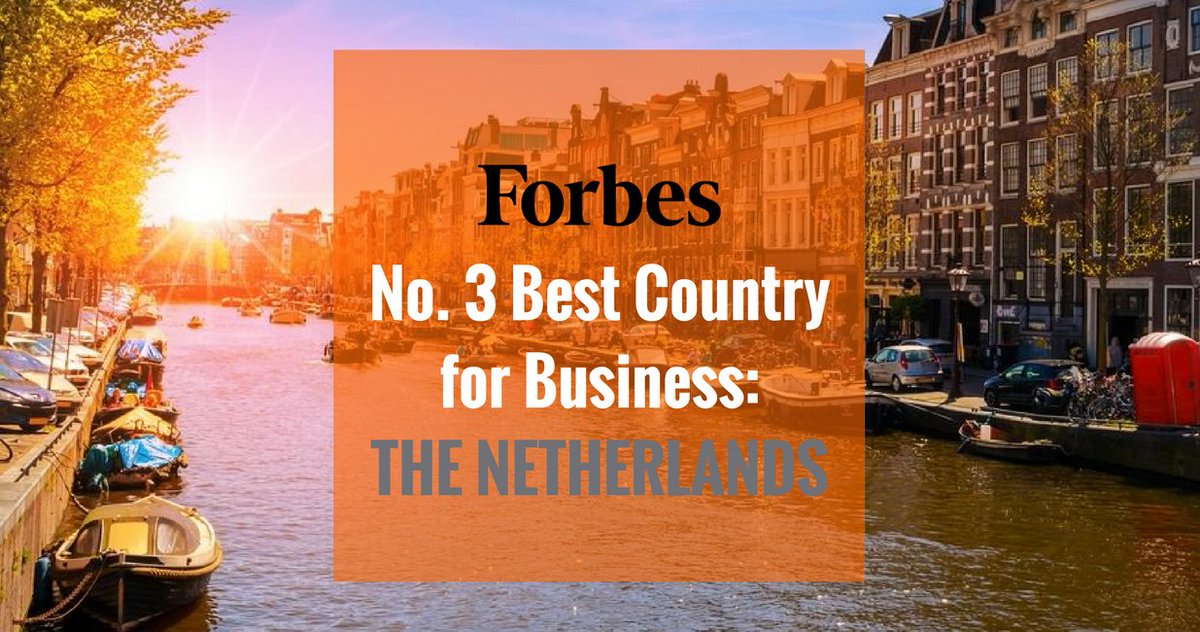 HBMGROUP's tweet photo. The Netherlands is No. 3 on @Forbes Best Countries for Business 2018 thanks to its important role as a European transportation hub, with stable industrial relations. #InvestInHolland - https://t.co/X1BDG8I7Ix https://t.co/OUqMTXFdVm