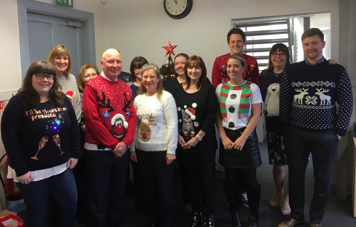 a9partnership's tweet photo. Christmas jumper day at @a9partnership Abercorn. 
#5sleepstogo https://t.co/0yYCL7C9xA