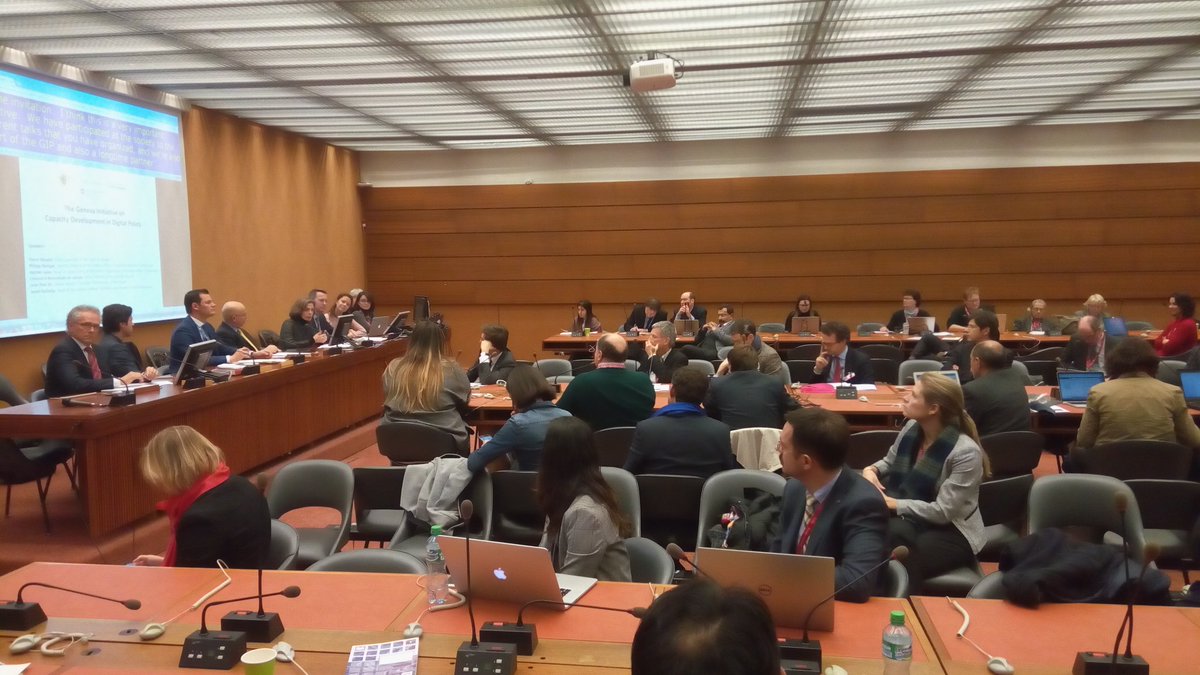 ArvinK's tweet photo. The #Geneva Initiative on #CapacityDevelopment in #DigitalPolicy. #theGIP session at the #IGF2017. Full room https://t.co/qPwajF2bec