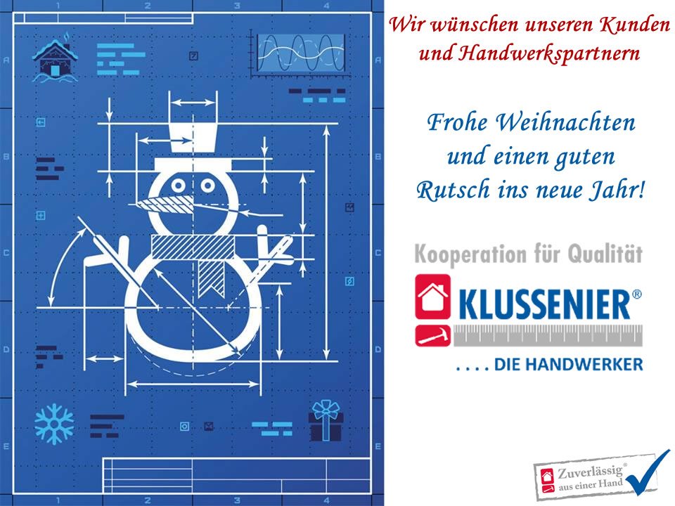 Wir wünschen Ihnen und Ihrer Familie ruhige und besinnliche Festtage sowie einen guten Rutsch ins neue Jahr! #Weihnachten #Klussenier