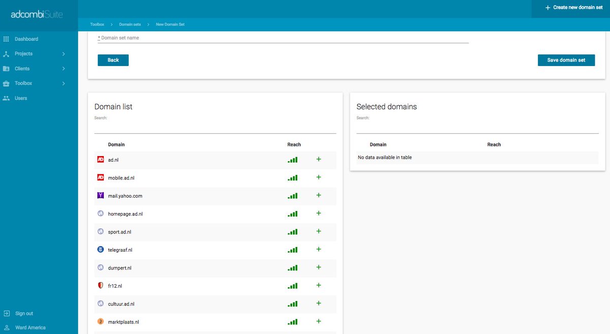 New release! Easy domain selection for display campaigns is now available. Read more about it on our website: bit.ly/2BE531s
#programmatic #Advertising #adtech