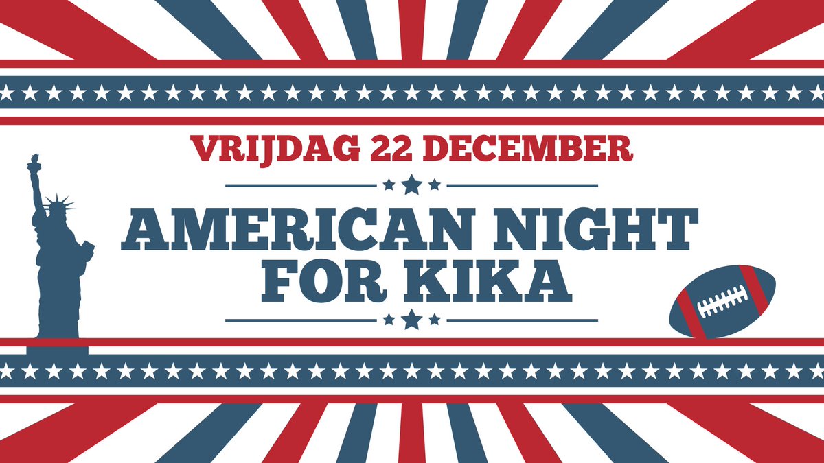 Aanstaande vrijdag American Night for KIKA! Feesten voor het goede doel! Van alle tickets voor Knalfeest die verkocht worden tussen 20 en 23 december doneren we 2 euro aan #KIKA #Geesteren #Twente