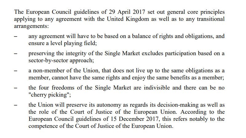 ukvoteremain's tweet photo. #Brexit: Before we go into #BrexitPhase2 it is VERY important to note where the EU stands. The EU Council guidelines of 29/04/2017 sets out general core principles applying to any agreement with the UK as well as to any transitional arrangements.
Watch out for the anti-EU press. https://t.co/3OVTcfnYZj