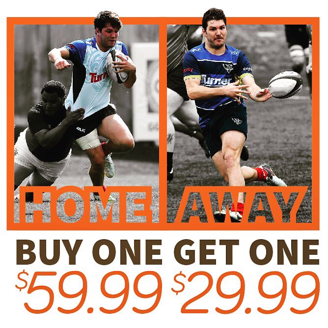 BOGO half off - get kitted up for 2018 and save! 
#rugby #rugbyjersey #rugbykit
