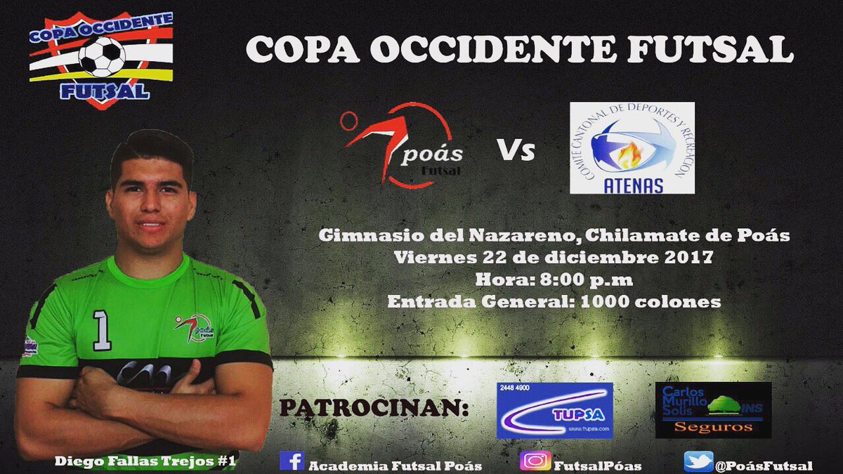 FutsalPoas's tweet photo. Segunda fecha Torneo Copa Occidente!! Jugamos en casa y esperamos contar con el apoyo de nuestra gente!! #SomosPoas #PoasFutsal https://t.co/RfV5u9nB25