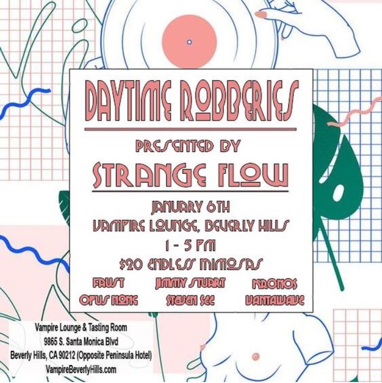 jimmystuart_'s tweet photo. Excited to start 2018 w/ my first time playing at the Vampire Lounge. Come drink some endless mimosas with me 🥂 #dayparty #debut #vampirelounge #la #santamonica #beverlyhills #housemusic #techhouse #deeptech #dj #endlessmimosas https://t.co/fx4y35fKSU