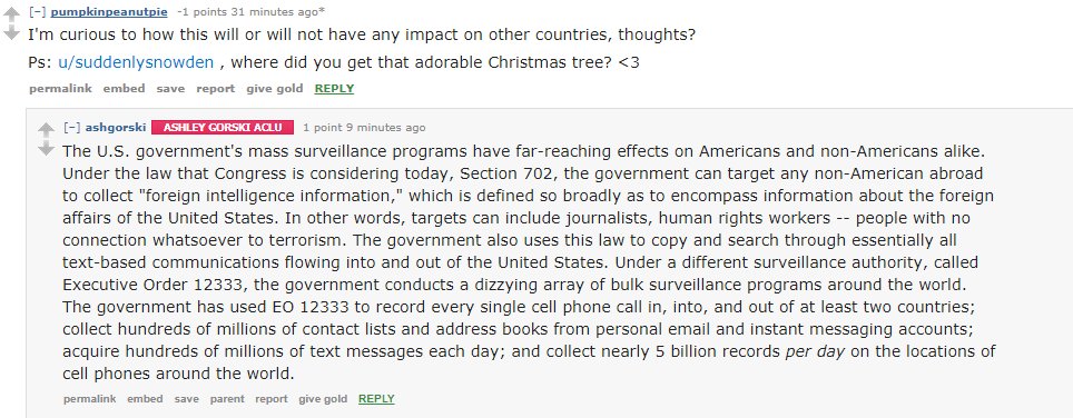 Wherever you are, mass surveillance affects you. Call Congress and tell them not to expand government spying powers. aclu.org/ReformSection7…