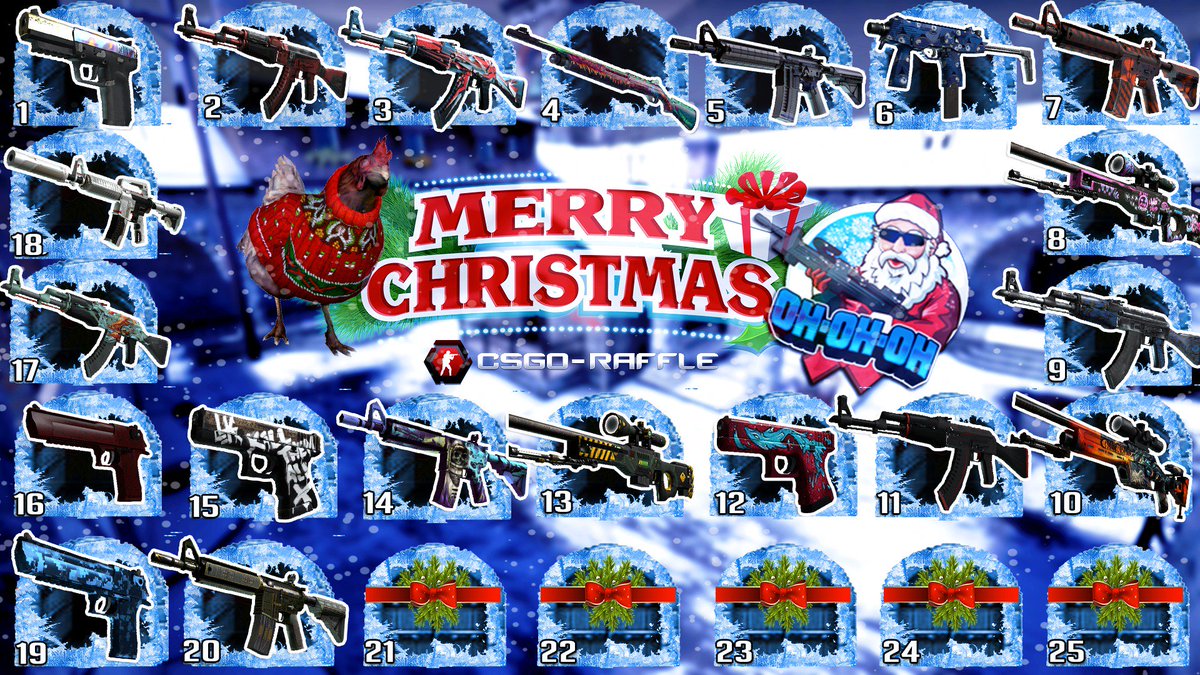 CSGO_Raffler's tweet photo. Day 20 of our #CSGO Advent Calendar #giveaway brings us an M4A4 The Battlestar! The #winner today is @SimtheSimple! Gz, DM us ur tradelink!

Just 4 days 'til Christmas &amp; only 4 skins left to win!

#RT &amp; enter if u wanna be one of the lucky ones https://t.co/mklGj6JGDX

🎅🦄🎅 https://t.co/gAKebLC12q