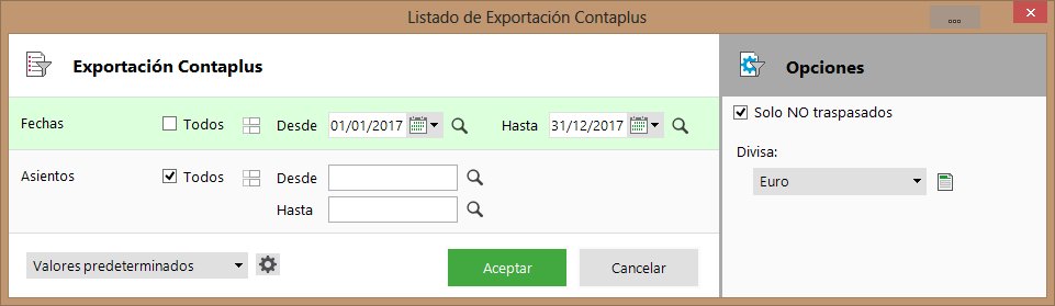 Sergi_Canyas's tweet image. Ya está disponible una nueva versión de #Sage50 que permite exportar los datos contables al asesor que tenga #Contaplus @SageSpain