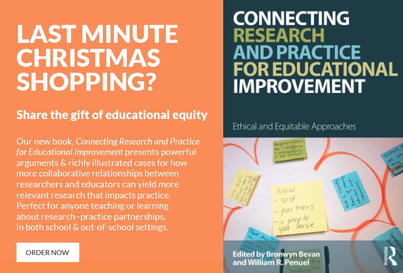 R + P Collaboratory (@rpcollaboratory) on Twitter photo Looking for the perfect gift for that special #STEM educator or researcher in your life? Order a copy of our new book on #researchandpractice partnerships edited by <a href="/BronwynBevan/">Bronwyn Bevan</a> and @bpenuel. #goodreads #RPPchat - amazon.com/Connecting-Res… Looking for the perfect gift for that special #STEM educator or researcher in your life? Order a copy of our new book on #researchandpractice partnerships edited by <a href="/BronwynBevan/">Bronwyn Bevan</a> and @bpenuel. #goodreads #RPPchat - amazon.com/Connecting-Res…