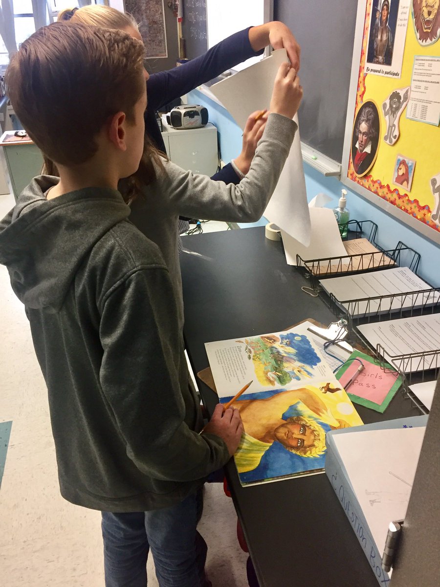 libertyclass228's tweet photo. "I love this class. Everything is so interesting." - Isabella (researching stories of the ancient Aegean) 😃👍#MTPSpride https://t.co/2fiBSJtllc