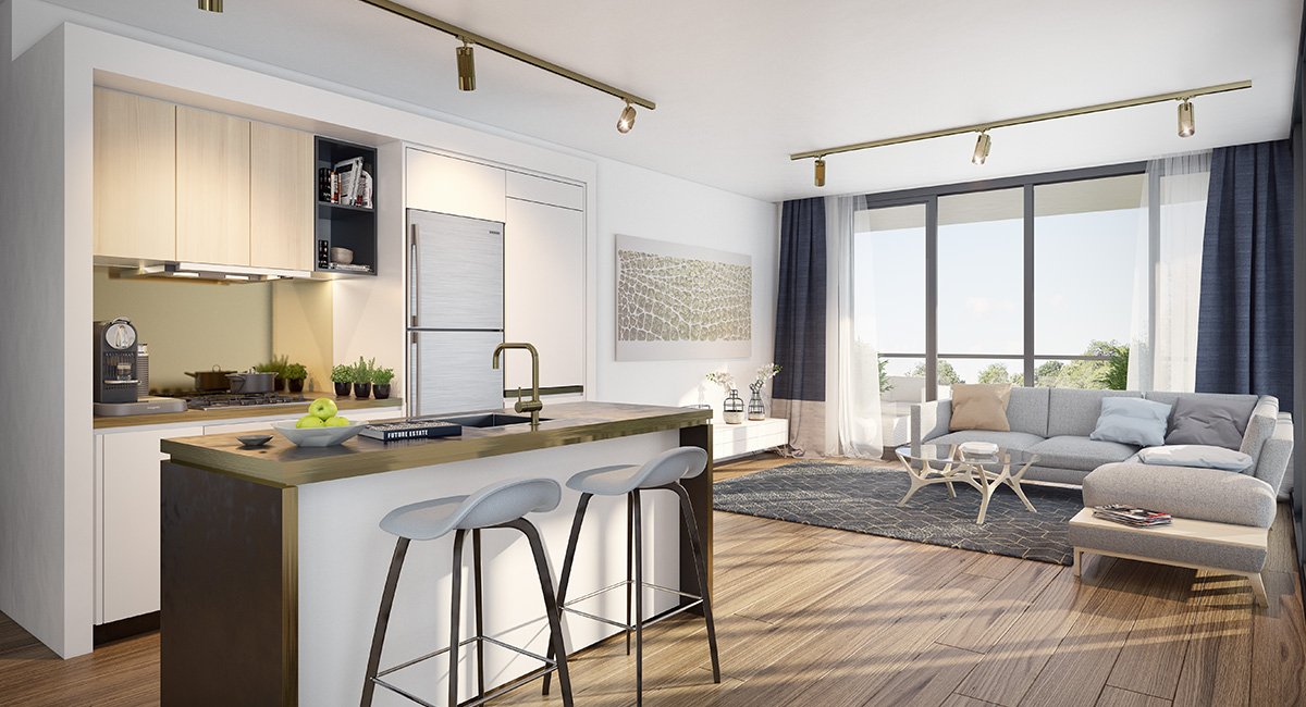 Each apartment at Botanic at Parc Vue combines timeless style with functionality. They have been meticulously crafted to maximise space and natural light, while the materials and finishes used create warm, inviting living areas. #futureestate #parcvue