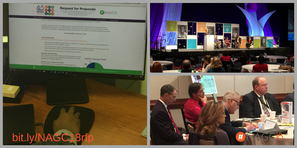 Have you started your proposal for #NAGC18? bit.ly/NAGC18rfp #GiftedMinds #gtchat <a href="/JonathanPlucker/">Jonathan Plucker</a> <a href="/brianhousand/">Brian Housand</a> <a href="/DinaBrulles/">Dina Brulles</a> <a href="/DrJLMooreIII/">James L Moore III</a> <a href="/MRI77/">M. Rene Islas</a>