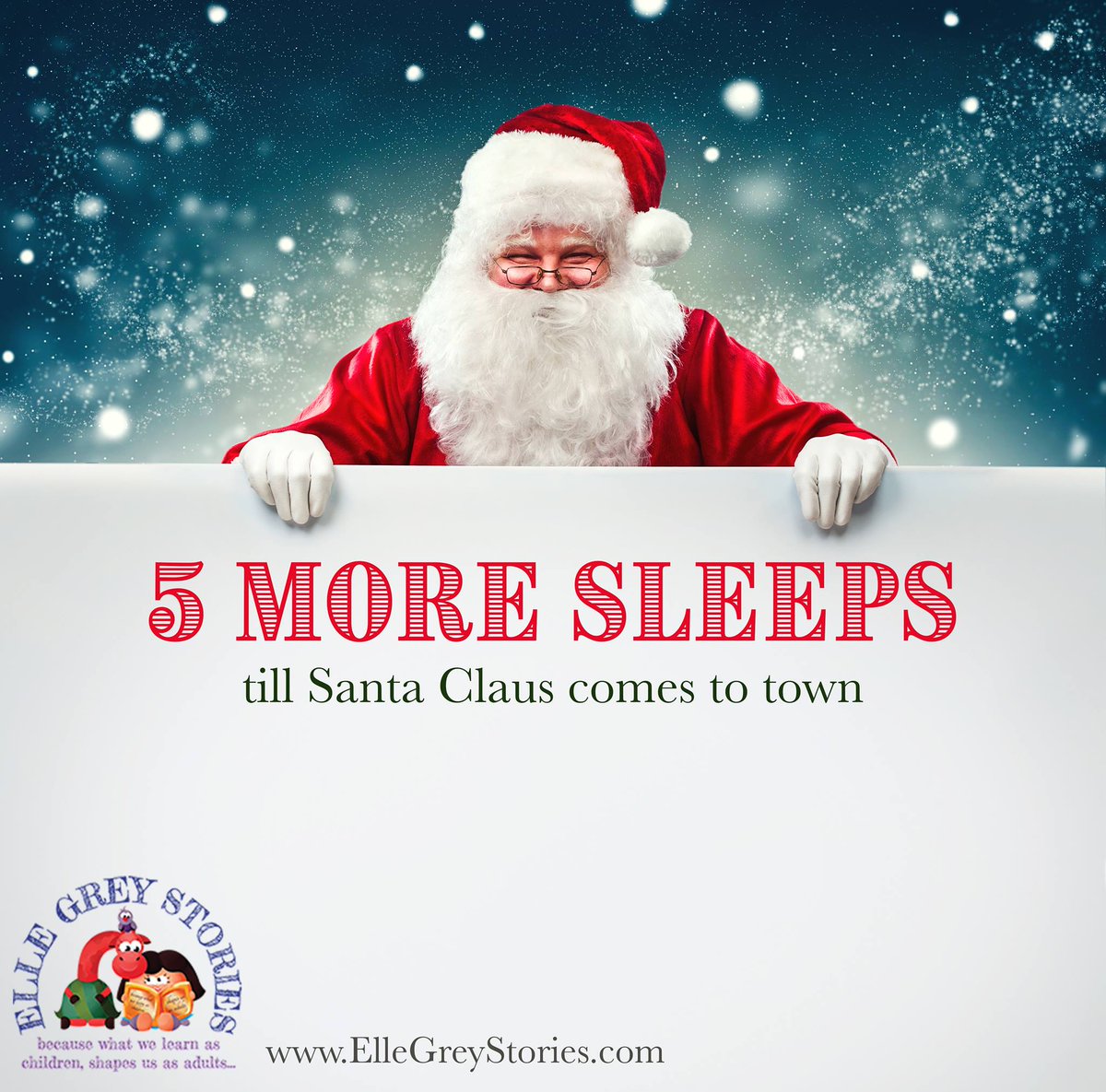 Who's ready for Christmas? Only 5 more sleeps till Santa comes to town! #Christmas #Holidays #HappyHolidays #christmastime #ChildrensBooks #books
