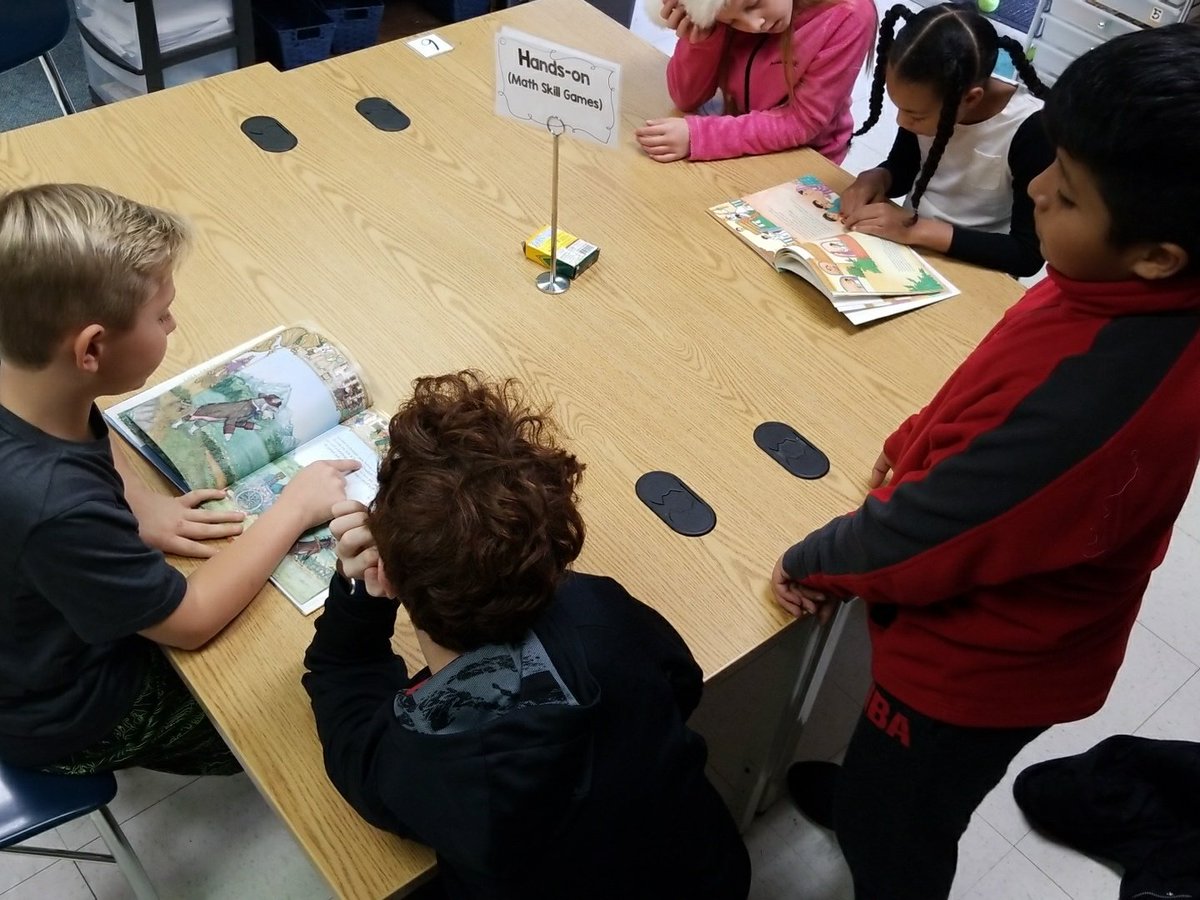 Mr_B_ApexElem's tweet photo. @mrs_bloomer1 's 3rd graders and my 5th grades reading holiday stories @apexescougars #holidaycheer https://t.co/HNf0BNEi8h
