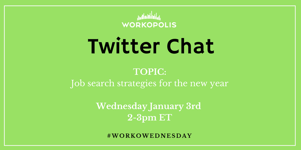 Workopolis's tweet photo. Mark your calendars and join us for a #TwitterChat to talk about #JobSearch strategies for #2018 #workowednesday https://t.co/sJjrKPV8gb
