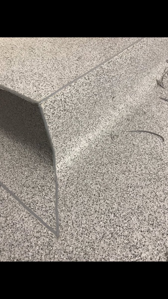 Ant_Hood's tweet photo. Bit of @Polyflorltd hydro welding this afternoon #flooring #welding #vinylwelding #hotjets https://t.co/8VQHTu8fQT