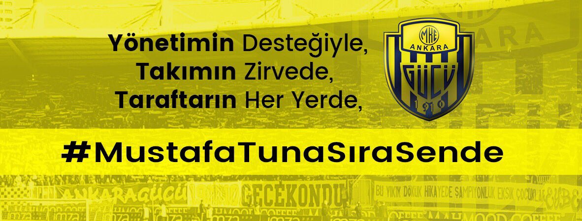 BAŞLIYORUZ - Bu tweet’i gören herkesin RT yapmasını rica ediyoruz!
#MustafaTunaSıraSende 

<a href="/mustafatuna0606/">Prof. Dr. Mustafa Tuna</a>’yı da etiketleyerek Ankaragügücü’müzle ilgili isteğimizi yazıyoruz!