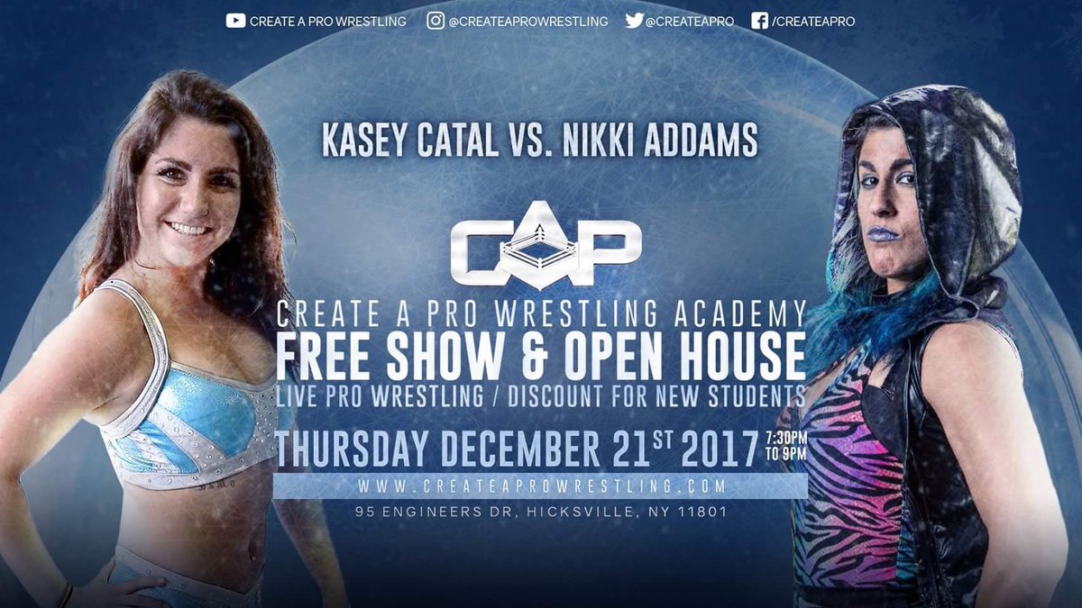 MarkinOut's tweet photo. TMW @CreateAPro HICKSVILLE NY #OpenHouse:@YTAlexReynolds @SilverIntuition @CasterShow @BDKP1 v @JClash21 @franciskipstvns @CPAwrestles @VsKing98/@KaseyCatal v @TheNikkiAddams/@bear_bronson v @IAmHarryZen/@TheBobbyOrlando v @Steve_Somerset/@The_MJF @callmekrisstat @DelroyACox&amp;MORE https://t.co/sG0Jd3Cxga