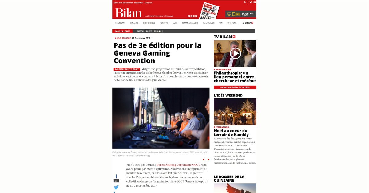 C'est vraiment triste... Je trouve vraiment dommage qu'un événement ne marche pas correctement en Suisse. Courage à toute l'équipe de la <a href="/GGConvention/">GGC</a> et encore merci pour les éditions ! On espère vous revoir quelque part d'autre tout bientôt ❤️