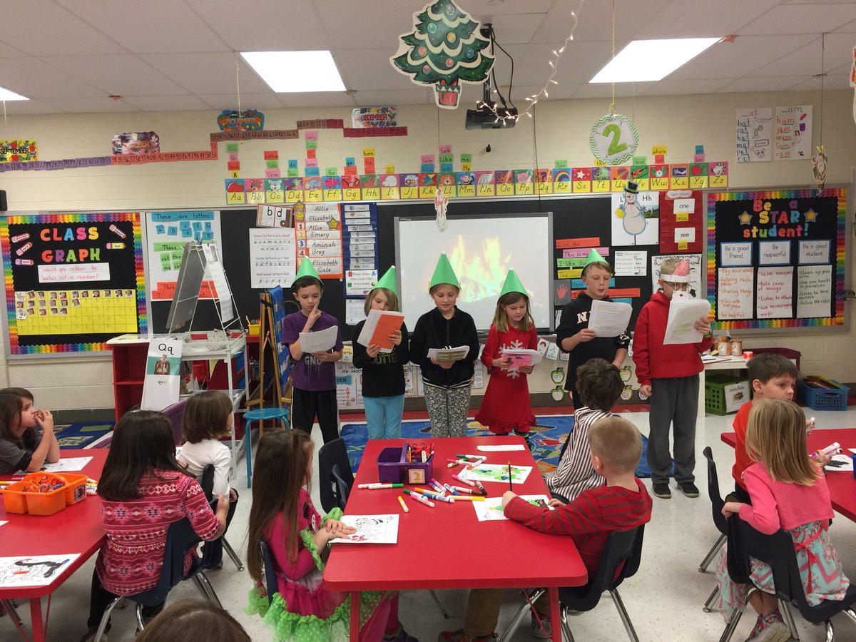 jenmiear5's tweet photo. The Great Reindeer Rebellion from @RBESMissSears third grade! We loved it!!#redbud132 https://t.co/j1CHRrRDiS