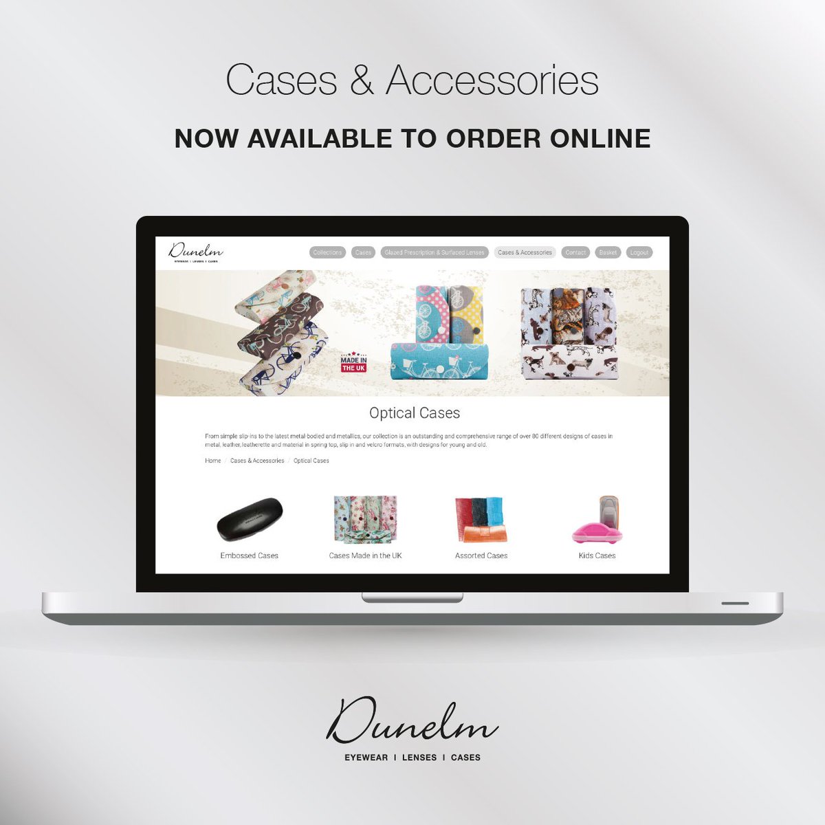 dunelmoptical's tweet photo. All of our unique glasses cases and our extensive range of eyewear accessories are available to order online #orderonline #everythingoptical #opticians #eyewearaccessories #glassescases #ukmade #eyewear https://t.co/B2SAlsDV1f https://t.co/ZtvalLMbps